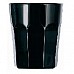 RIVOLI BLACK стаканы низкие, 4 шт. (280 мл)