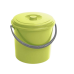 Ведро CURVER 16 л с крышкой зелен (235238)