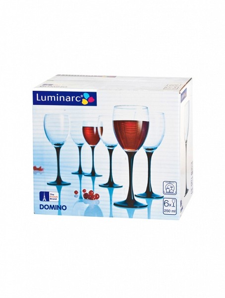 DOMINO фужеры для вина, 6 шт. (245 мл) ОСЗ