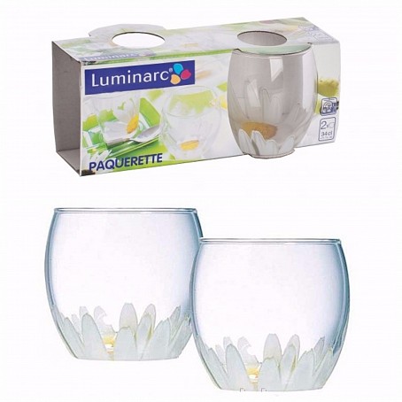 PAQUERETTE стаканы низкие, 2 шт. (95320) (340 мл)