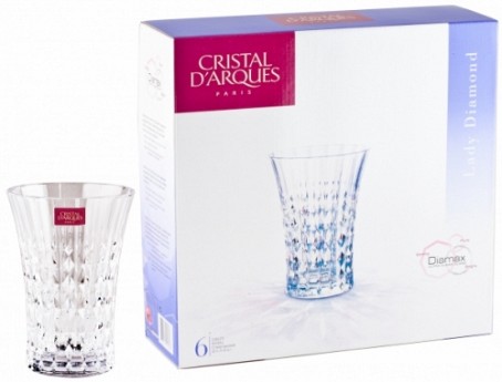 LADY DIAMOND стаканы, 6 шт. (280 мл)