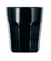 RIVOLI BLACK стаканы низкие, 4 шт. (280 мл)