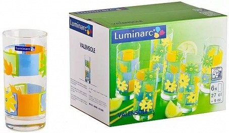 VALENSOLE стаканы высокие, 6 шт. (270 мл)