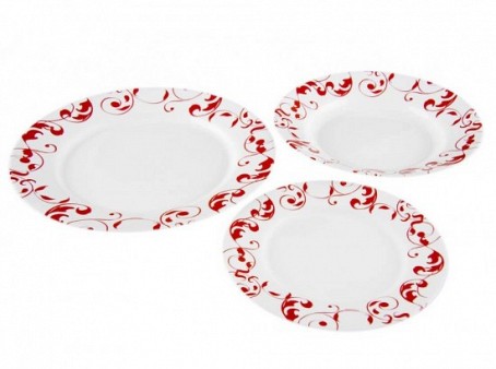 JAZZY PURE RED набор тарелок, 3 шт.