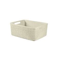 Корзинка JUTE M белая (01905)