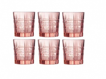 Даллас стаканы низкие розовые, 3 шт. (300 мл) ОCЗ