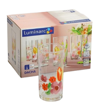 DACHA cтаканы высокие, 6 шт. (270 мл) "ОCЗ -LUMINARC"