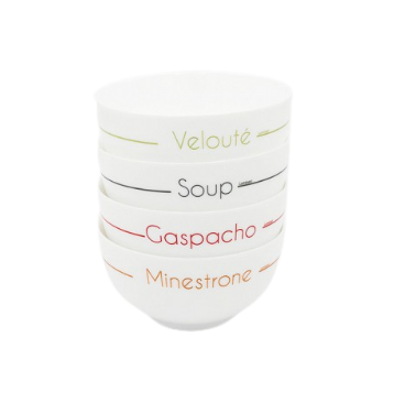 SOUPSET набор  бульонниц, 4 шт. (750 мл)
