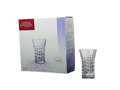 LADY DIAMOND стаканы, 6 шт. (360 мл)